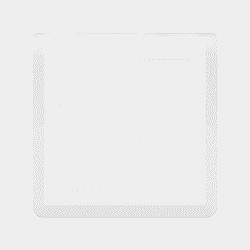Plaque 2x2x2 modules blanc horizontal, surface brillant