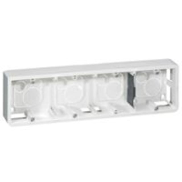 LEGRAND Mosaic cadre saillie horizontal Cadre saillie horizontal 10 modules 40 mm blanc pour appareillage Mosaic