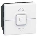 LEGRAND - Mosaic cde volets pouss. 500W 2 mod. Blanc - 077025