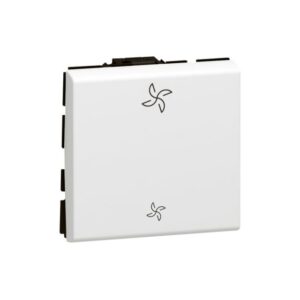 LEGRAND - Mosaic commande VMC-10AX 2 modules blanc antimicrobien - 077027L