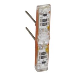 LEGRAND - Mosaic easyled blanc 230V fonction témoin socle orange - 067685L