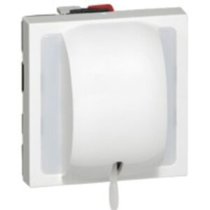 LEGRAND - Mosaic inter à tirage 10A 250V 2 mod. Blanc - 077014