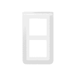 LEGRAND - Mosaic plaque 2x2 modules blanche entraxe 57mm vertical - 078854L