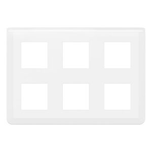 LEGRAND - Mosaic plaque 2x3x2 modules blanche horizontal - 078832L