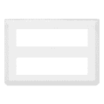 LEGRAND - Mosaic plaque 2x8 modules blanche horizontal - 078837L