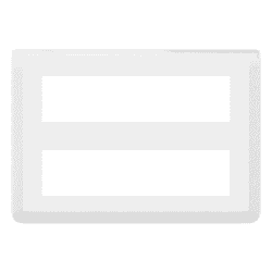 LEGRAND - Mosaic plaque 2x8 modules blanche horizontal - 078837L