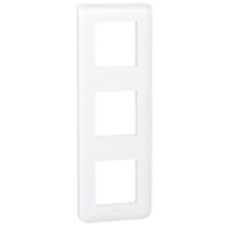Plaque de finition 3x2 modules blanc, surface brillant