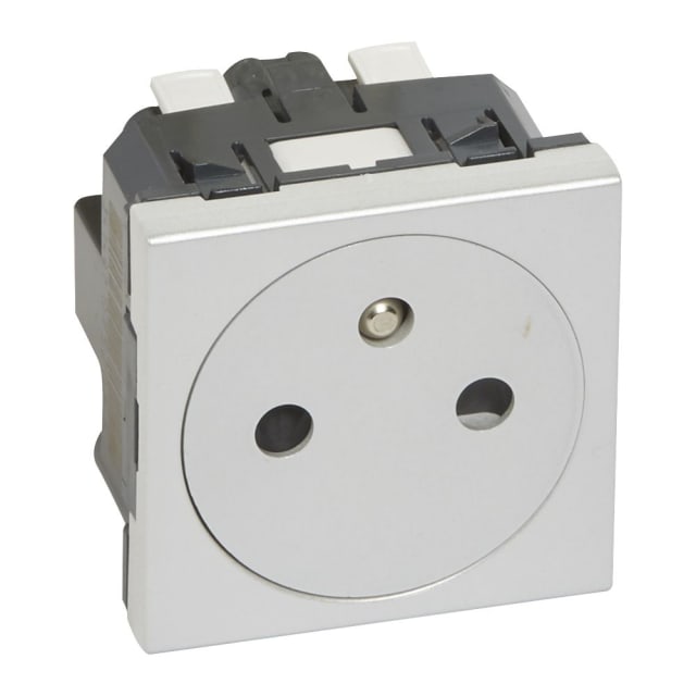LEGRAND - Mosaic prise 2P+A 2 mod alu - 079342 LEGRAND - Mosaic prise 2P+A 2 mod alu - 079342