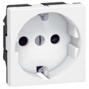 LEGRAND - Mosaic prise 2P+A Schuko blanc - 077213