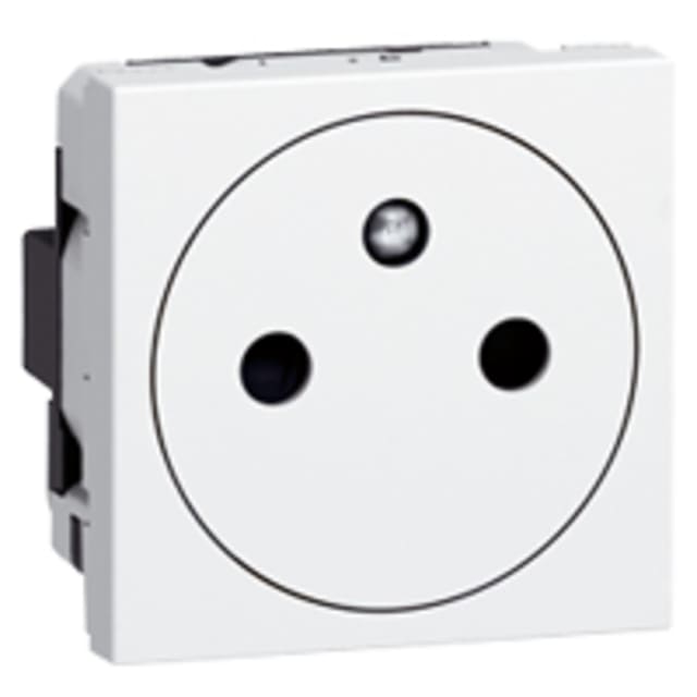 LEGRAND - Mosaic prise 2P+T affleurante 10/16A 250V 2 modules - blanc antimicrobienne - 077132 LEGRAND - Mosaic prise 2P+T affleurante 10/16A 250V 2 modules - blanc antimicrobienne - 077132