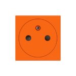 LEGRAND - Mosaic prise 2P+T affleurante 2 modules orange antimicrobien - 077117L