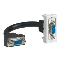Détails visibles de Prise HD15 femelle préconnectorisée 1 module pour équipement technique