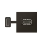 LEGRAND - Mosaic prise HDMI préconnectée 2 mod Noir - 079479L
