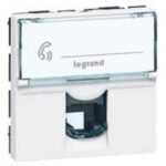 LEGRAND - Mosaic prise RJ11 4 contacts 2 mod. Blanc - 078731