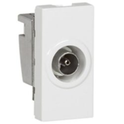 LEGRAND - Mosaic prise TV diamètre 9.5mm 1 module blanc - 078793