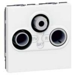 LEGRAND - Mosaic prise TV/FM/SAT 2 mod. Blanc - 078786