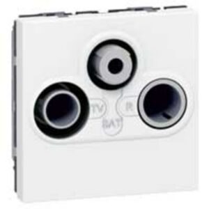 LEGRAND - Mosaic prise TV/FM/SAT 2 mod. Blanc - 078786