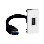 LEGRAND - Mosaic usb 3.0 avec cordon 15cm avec connecteur - 078746