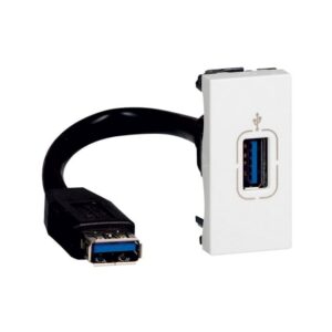 LEGRAND - Mosaic usb 3.0 avec cordon 15cm avec connecteur - 078746
