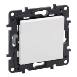 Inverseur 10AX 250V à griffes blanc avec support noir