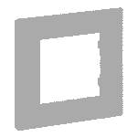 LEGRAND - Niloé plaque simple 1M blanc - NNP111WH