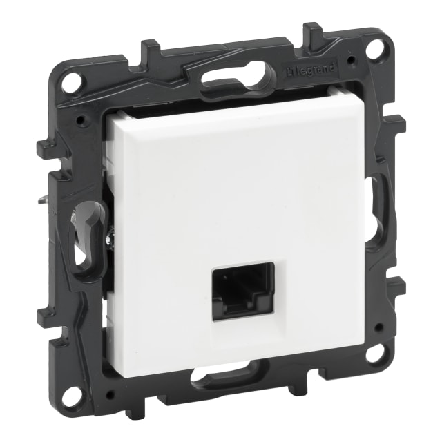 LEGRAND - Niloé prise RJ45 UTP cat6 à griffes-blanc - NNP4304WH LEGRAND - Niloé prise RJ45 UTP cat6 à griffes-blanc - NNP4304WH