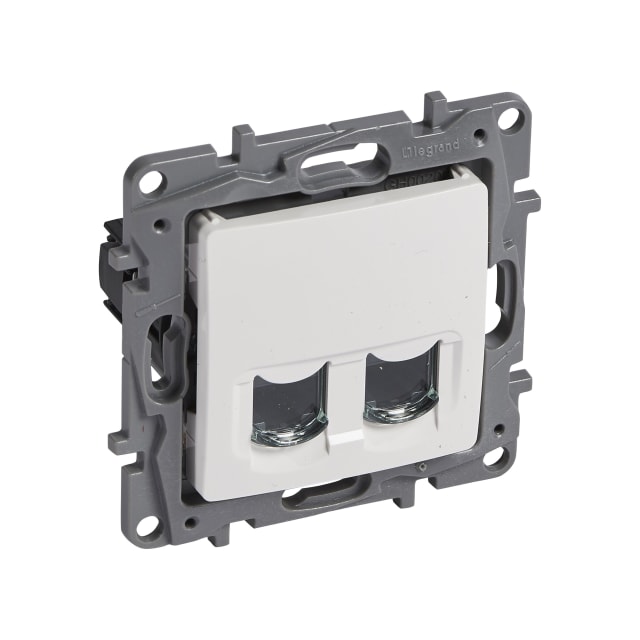 LEGRAND - Niloé prise RJ45 double cat. 6 UTP blanc à griffes - 664574 LEGRAND - Niloé prise RJ45 double cat. 6 UTP blanc à griffes - 664574
