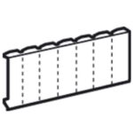LEGRAND - Obturateur 18 modules - gris pour coffrets/armoires XL³ - 001665