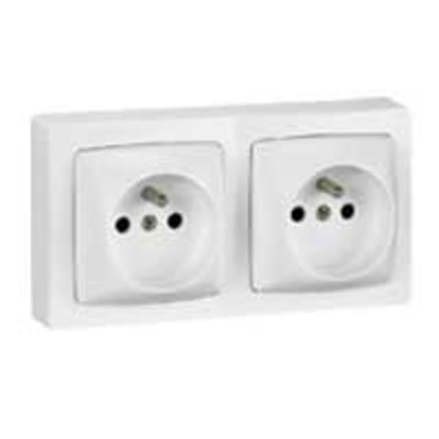 LEGRAND - Oteo prise 2x2P+T précâblée horizontal complet blanc - 086078 LEGRAND - Oteo prise 2x2P+T précâblée horizontal complet blanc - 086078