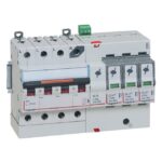 LEGRAND - Paraf. +autom 3P+N 20kA T2 2.5kV 320V 8 modules - 412213
