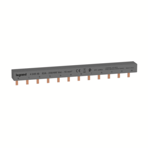 LEGRAND - Peigne à dents 2P/3F - 6 app. 12 modules - 10 mm² - 404948