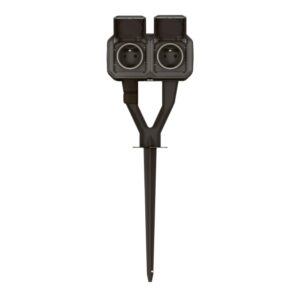 LEGRAND - Piquet de jardin 2 Prises 2x2P+T précâblées complet gris - 069749L
