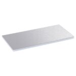 LEGRAND - Plaque de finition inox - pour couvercle rectangulaire plastique gris RAL 7031 8 - 088015