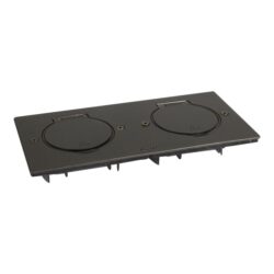 LEGRAND - Platine de sol rectangulaire à équiper de fonctions Mosaic- 4 modules acier brun - 089752