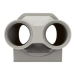 LEGRAND - Plexo PE embout 2 entrées ISO20 gris - 069670L