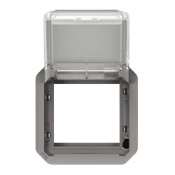 LEGRAND - Plexo adaptateur Mosaic 2 mod volet transparent gris - 069580L