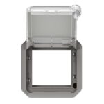 LEGRAND - Plexo adaptateur Mosaic 2 mod volet verrouillable méca gris - 069579L