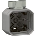 LEGRAND - Plexo boîtier 1 poste 2xM20 IP55 - IK08 gris - 069846L