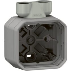 LEGRAND - Plexo boîtier 1 poste 2xM20 IP55 - IK08 gris - 069846L