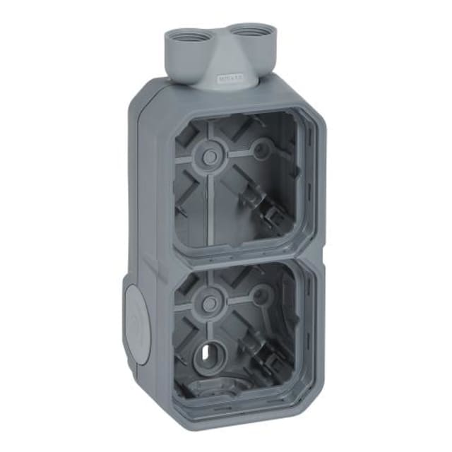 LEGRAND - Plexo boîtier 2 poste 2xM20 verticale IP55 IK08 gris - 069668L LEGRAND - Plexo boîtier 2 poste 2xM20 verticale IP55 IK08 gris - 069668L