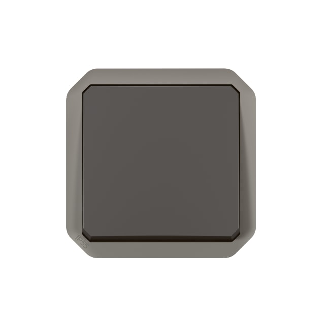 LEGRAND Plexo Interrupteur va-et-vient Interrupteur va-et-vient Plexo IP55 anthracite 069801L avec touche carrée