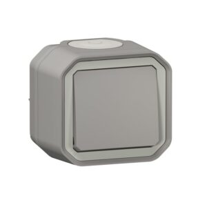LEGRAND - Plexo poussoir NO 10A 250V complet IP55 IK08 gris - 069720L