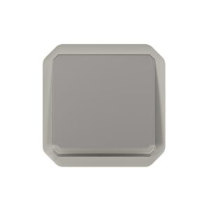 LEGRAND - Plexo poussoir NO lumineux 10A mécanisme IP55 IK08 gris - 069542L