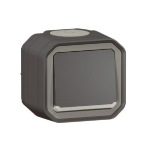LEGRAND - Plexo poussoir lumin NO 250V complet IP55 IK08 anthracite - 069782L