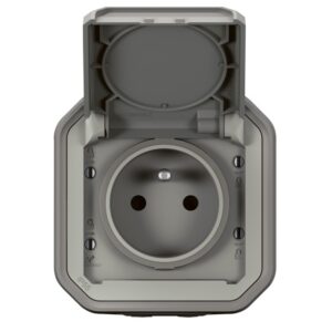 LEGRAND - Plexo prise 2P+T borne auto Complet IP55 IK08 gris - 069731L