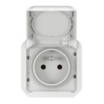 LEGRAND - Plexo prise 2P+T bornes auto mécanisme IP55 IK08 blanc - 069621L