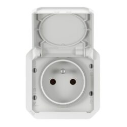 LEGRAND - Plexo prise 2P+T bornes auto mécanisme IP55 IK08 blanc - 069621L