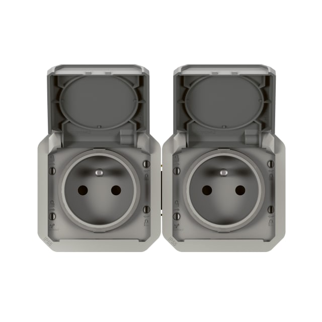LEGRAND - Plexo prise 2x2P+T horizontal mécanisme IP55 IK08 gris - 069562L LEGRAND - Plexo prise 2x2P+T horizontal mécanisme IP55 IK08 gris - 069562L