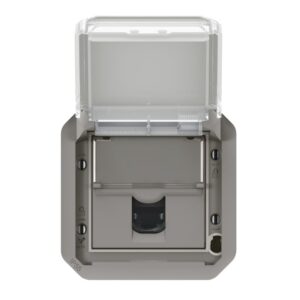 LEGRAND - Plexo prise RJ45 cat 6A FTP mécanisme IP55 IK08 grijs - 069569L