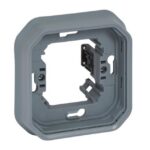 LEGRAND - Plexo support plaques 1 poste équipé de griffes IP55 gris - 069682L